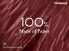 Vitalizart Crinkle Paper Ribbon 1.5" x 75 Yards, Reusable Recyclable Easy Tear(Burgundy)
