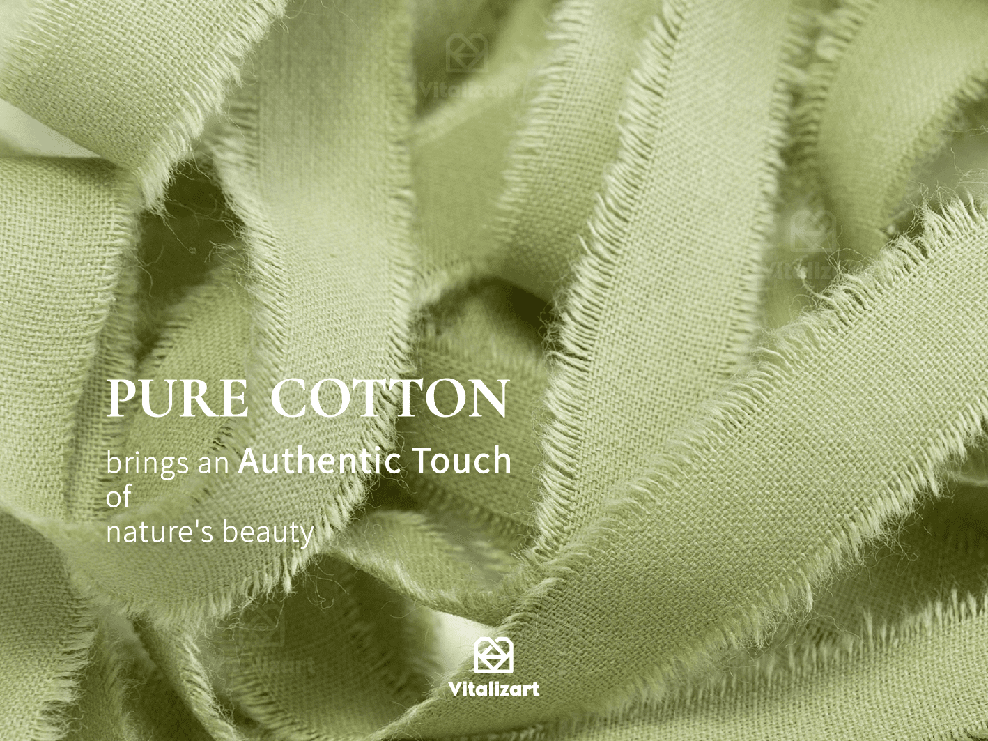 Cotton Ribbon Handmade Fringe 5/8" x 21 Yd (Sage Green) - Vitalizart