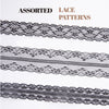 Lace Ribbon 0.9"/1.1"/1.57" x 5 Yd (Black) - Vitalizart