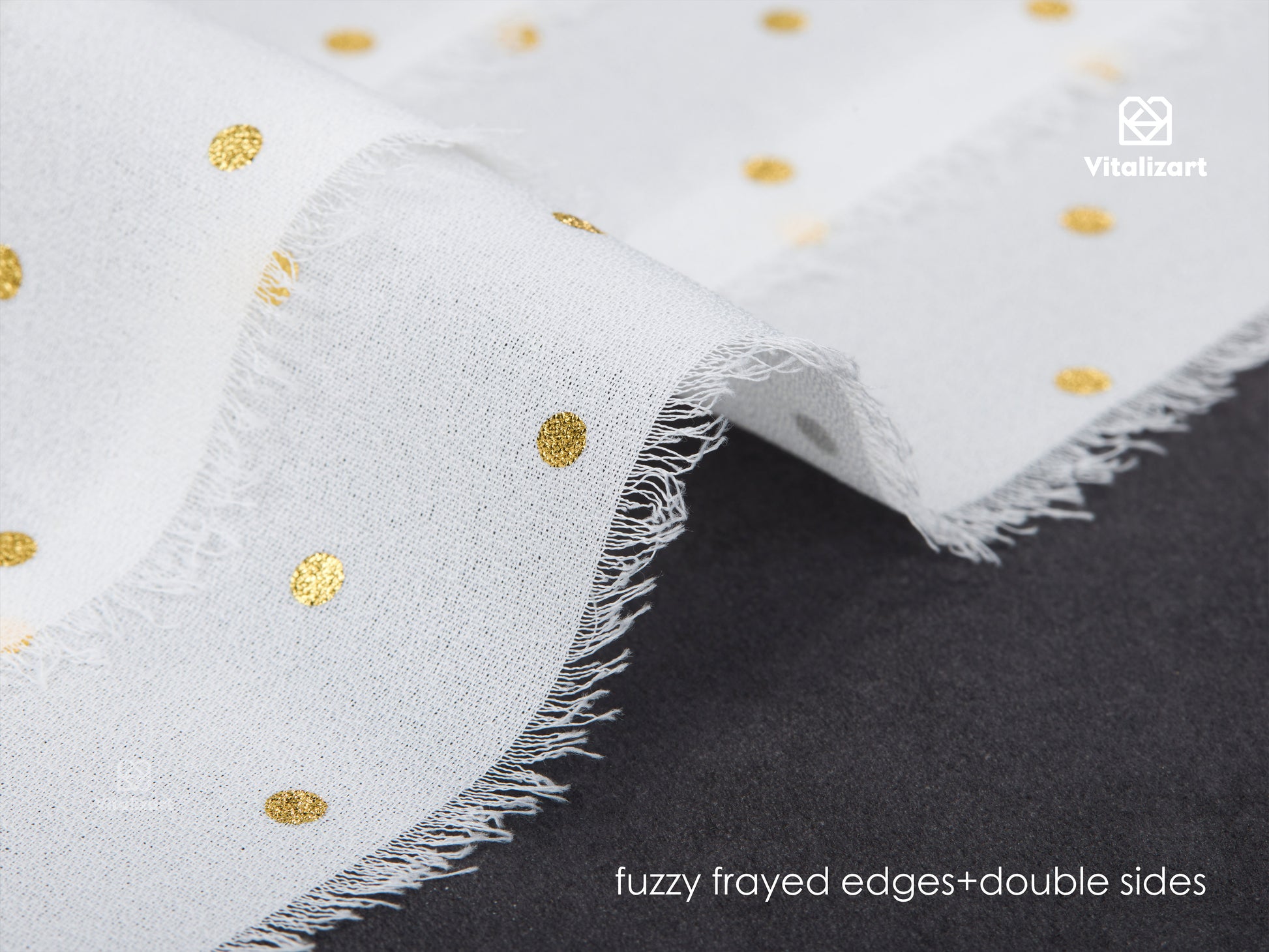 Polka Dot Chiffon Ribbon 1 - 1/2" x 15 Yd (White) - Vitalizart