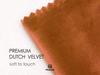 Velvet Ribbon With Wooden Spool 3/8" x 15 Yd (Terracotta) - Vitalizart