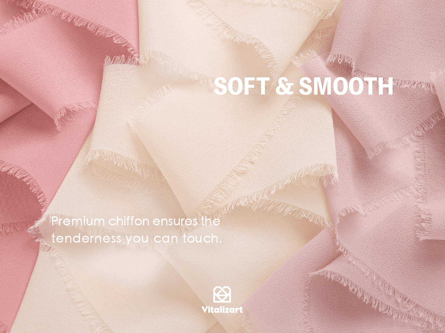 Chiffon Ribbon with Wooden Spool 2" x 15 Yd (Pink Nude & Mauve) - Vitalizart