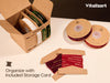 Vitalizart Velvet Ribbon 5/8" x 25 Yd, Christmas Ribbon Set, Rustic Gift Wrapping Ribbon for Crafts, Bows & Holiday Decor (Merry Christmas Ribbon)