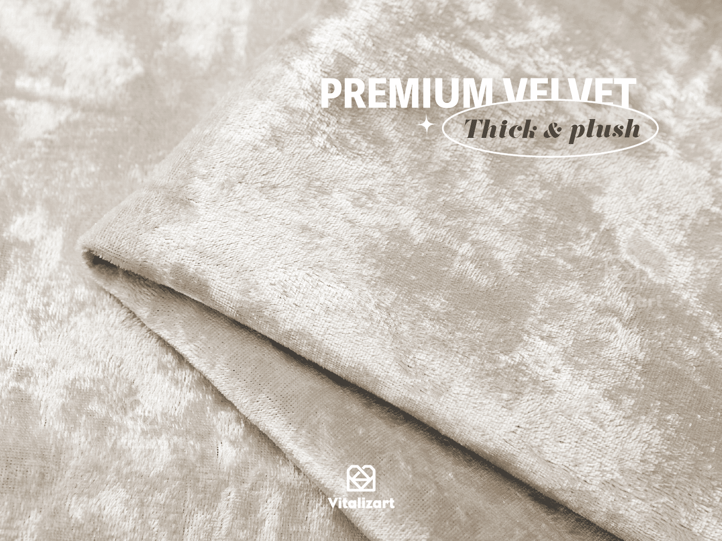 Deluxe Velvet Ribbon Set With Wooden Spool 1" x 9Yd (White) - Vitalizart