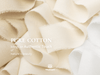 Cotton Ribbon Handmade Fringe 1.5" x 15 Yd (Nude & White) - Vitalizart