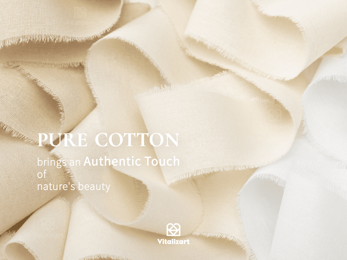 Cotton Ribbon Handmade Fringe 1.5" x 15 Yd (Nude & White) - Vitalizart