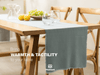 Cotton Linen Table Runner 14 x 90 Inches (Sage Green) - Vitalizart