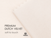 Velvet Ribbon With Wooden Spool 3/8" x 15 Yd (Ivory) - Vitalizart