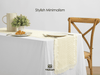Waffle Weave Cotton Table Runner 14"x72" (Cream) - Vitalizart