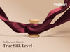 Vitalizart Silken Lustre Ribbon 1" x 15 Yards, Champagne & Nude Silky Satin Ribbon with Subtle Sheen (Burgundy)