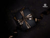 Metallic Chiffon Ribbon 1 - 1/2" x 15 Yd (Black) - Vitalizart