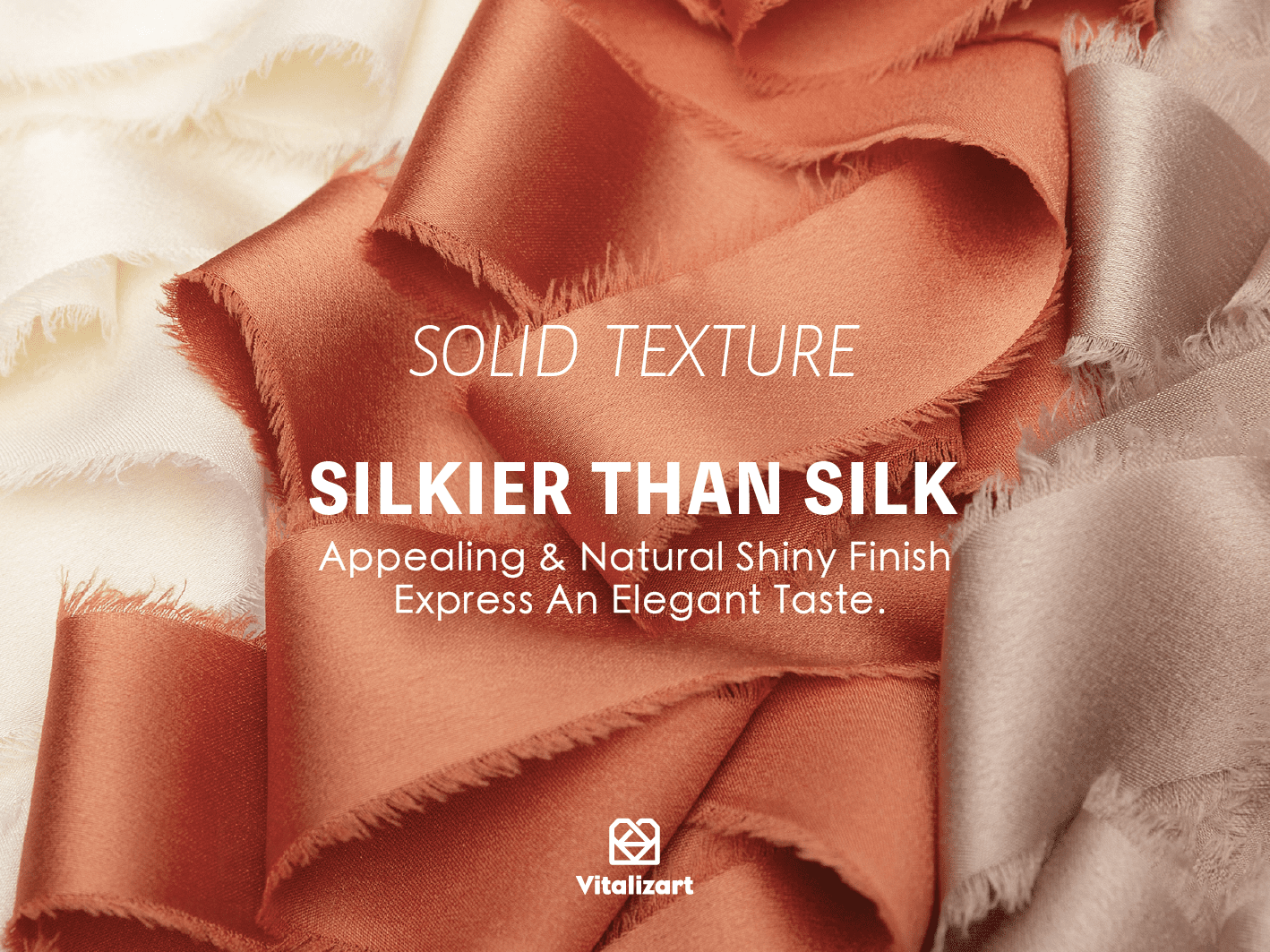 Silk Satin Ribbon With Wooden Spool 1" x 15 Yd (Terracotta Fall) - Vitalizart