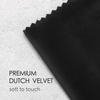 Velvet Ribbon With Wooden Spool 3/8" x 15 Yd (Black) - Vitalizart