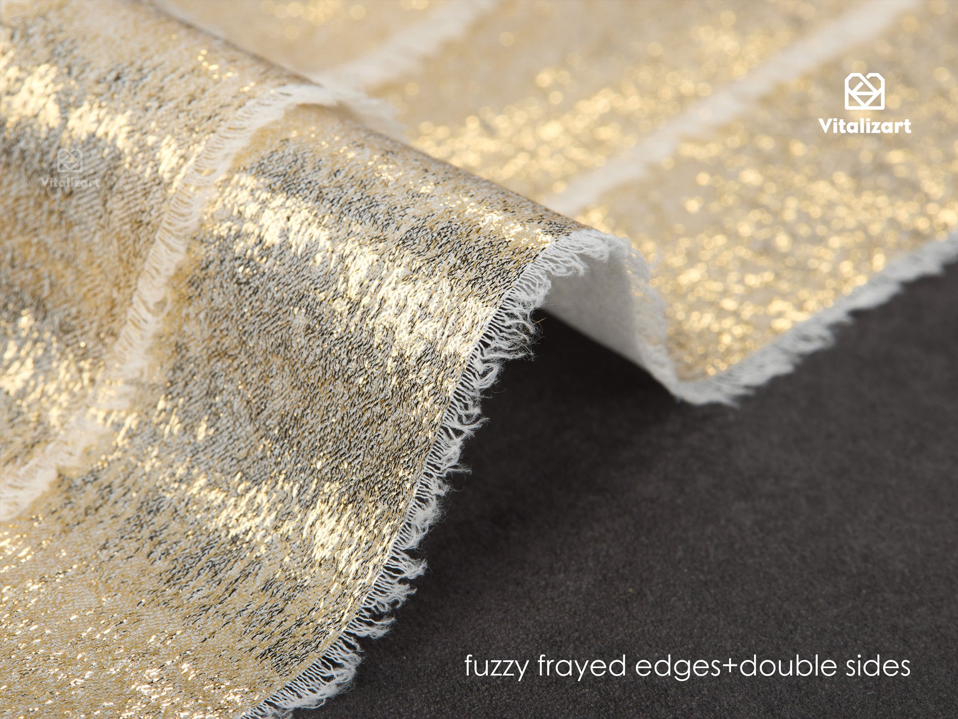 Metallic Chiffon Ribbon 1 - 1/2" x 15 Yd (White) - Vitalizart