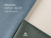 Velvet Ribbon With Wooden Spool 3/8" x 15 Yd (Dusty Blue Ivory & Dusty Green) - Vitalizart