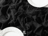 Cheesecloth Table Runner 35 x 120 Inches (Black) - Vitalizart