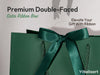 Dark Green Large Paper Gift Bags with Ribbon Bows — Set of 4 - Vitalizart