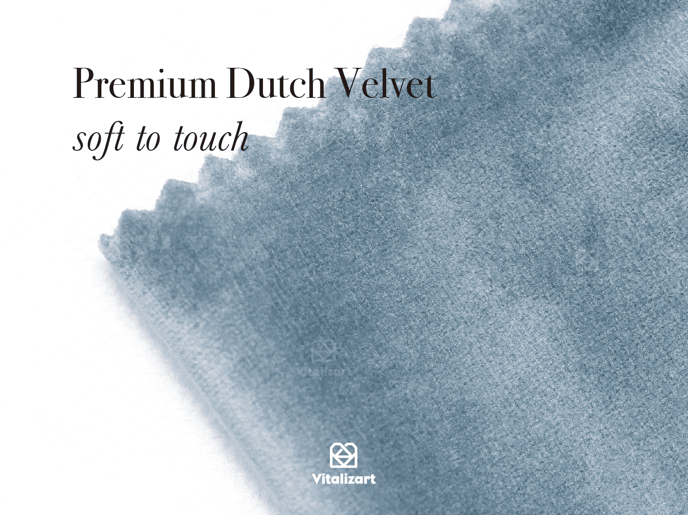 Double Faced Velvet Ribbon Set 1" x 15 Yd (Dusty Blue) - Vitalizart
