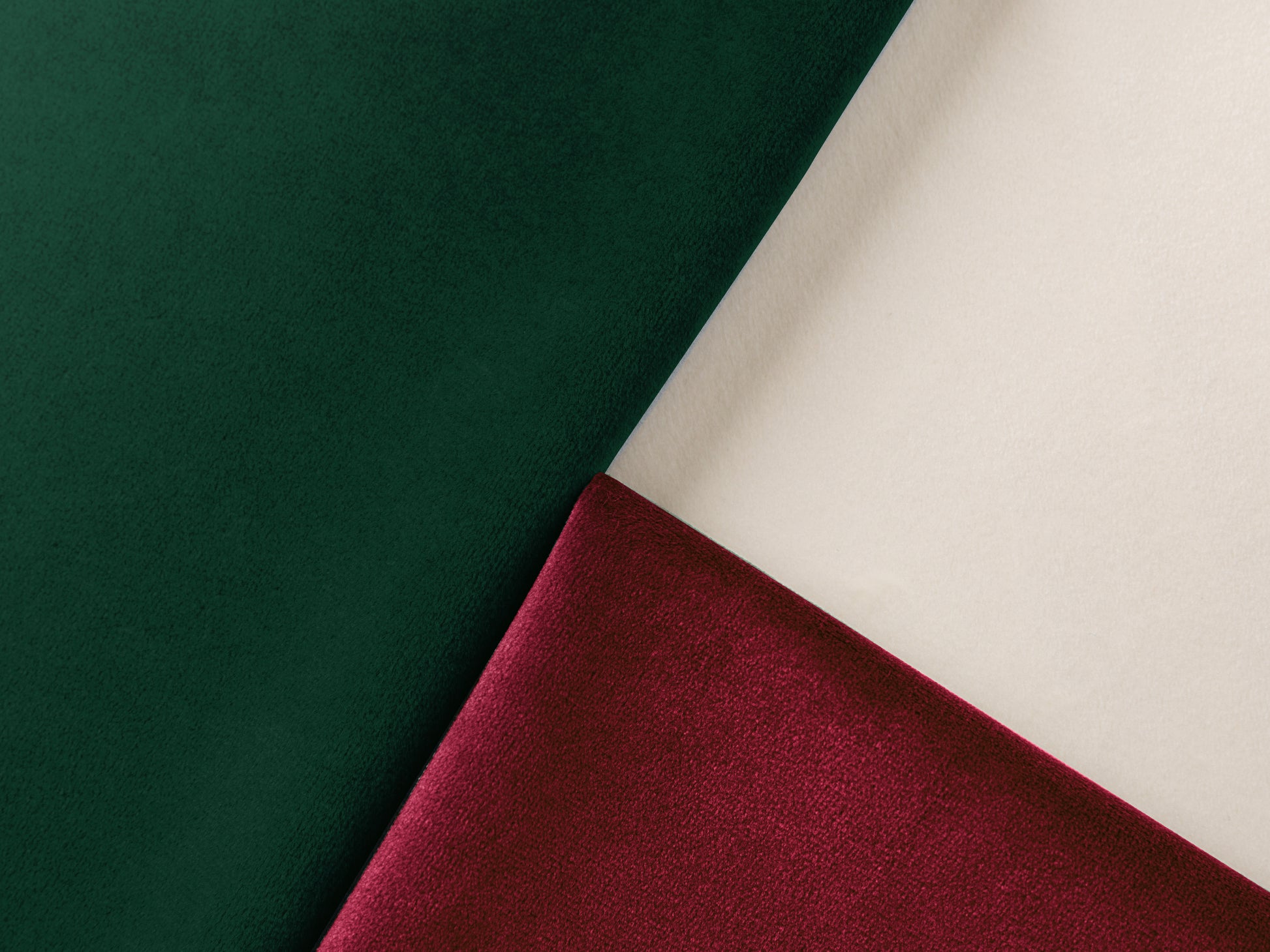 Double Faced Velvet Ribbon Set 1" x 15 Yd (Red & Green & Ivory ） - Vitalizart