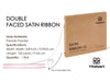 Ribbon for Crafts Double Faced Functional Satin Ribbon 3/8" x 100Yd (Light Pink) - Vitalizart