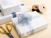 Organza Sheer Ribbon 1“ x 30 Yd (Blue & White) - Vitalizart