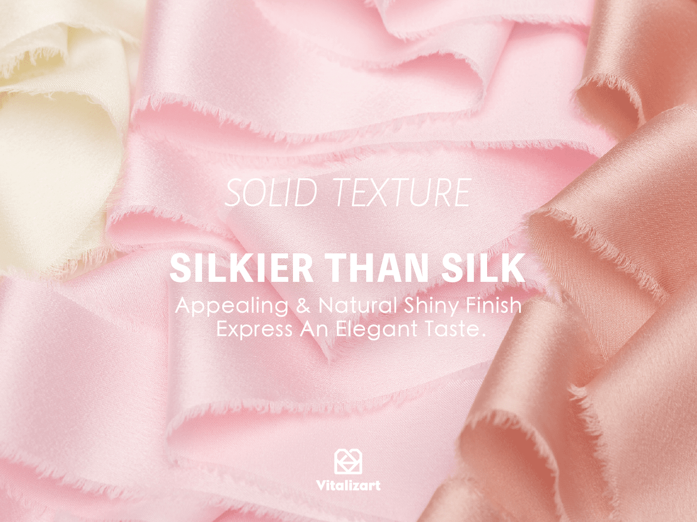 Silk Satin Ribbon With Wooden Spool 1" x 15 Yd (Pink Series) - Vitalizart