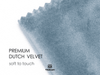 Velvet Ribbon With Wooden Spool 3/8" x 15 Yd (Dusty Blue) - Vitalizart