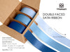 Double Face Functional Satin Ribbon 1" x 30Yd (Navy & Dusty Blue)