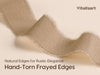Vitalizart Ribbon Cotton Handmade Fringe 1" x 15 Yd  Pure Natural Cotton Ribbons (Fall Ribbon)