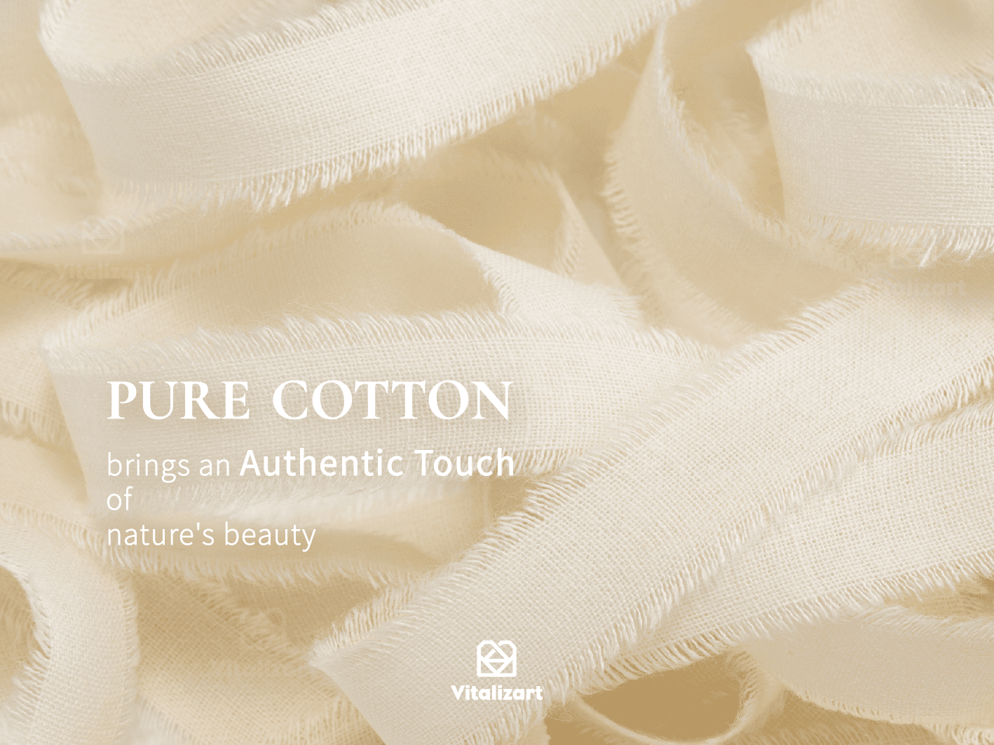 Cotton Ribbon Handmade Fringe 5/8" x 21 Yd (Cream White) - Vitalizart