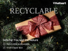 Vitalizart Crinkle Paper Ribbon 1.5" x 75 Yards, Reusable Recyclable Easy Tear(Red Green & White)