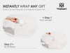 Paper Gift Bags With Ribbon Handles Set of 10 White Bulk Reusable 7.87"x3.54"x7.09" Small Size(White) - Vitalizart