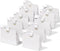 Paper Gift Bags With Ribbon Handles Set of 10 White Bulk Reusable  7.87"x3.54"x7.09" Small Size(White)
