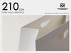 Paper Gift Bags With Ribbon Handles Set of 10 White Bulk Reusable 7.87"x3.54"x7.09" Small Size(White) - Vitalizart