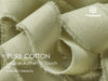 Cotton Ribbon Handmade Fringe 1.5" x 15 Yd (Sage Green) - Vitalizart