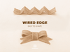 Burlap Ribbon Wired 1" x 12 Yd (Beige) - Vitalizart