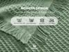 Waffle Weave Cotton Table Runner 14"x72" (Dusty Green) - Vitalizart