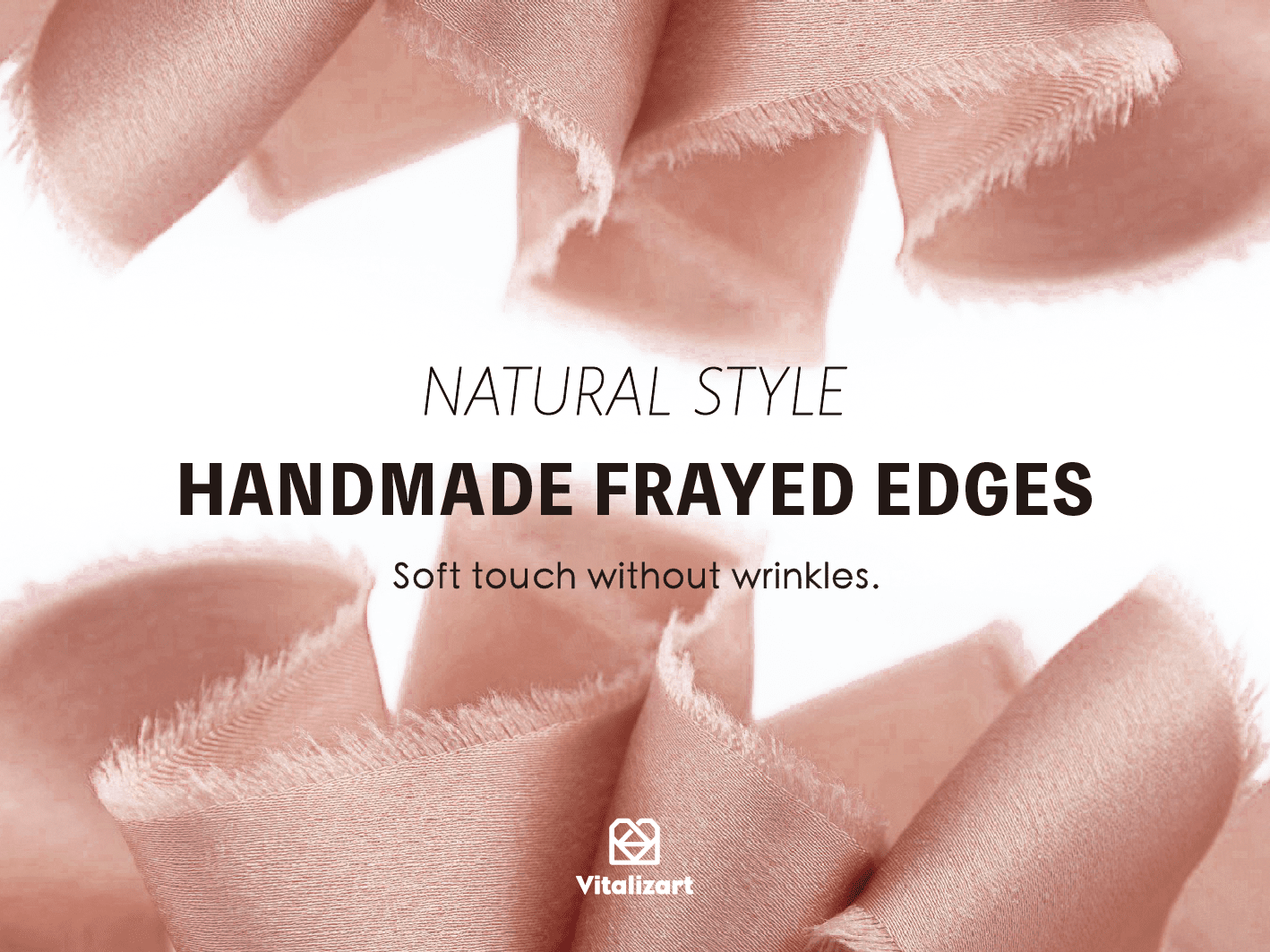 Silk Satin Ribbon with Wooden Spool 1.5” x 15 Yd (Rose Gold) - Vitalizart