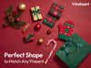 Dark Green Large Paper Gift Bags with Ribbon Bows — Set of 4 - Vitalizart