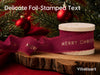 Vitalizart Ribbon Cotton Handmade Fringe 1" x 15 Yd  Pure Natural Cotton Ribbons (Merry Christmas)