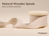 Vitalizart Ribbon Cotton Handmade Fringe 1" x 15 Yd  Pure Natural Cotton Ribbons (Light Nude)