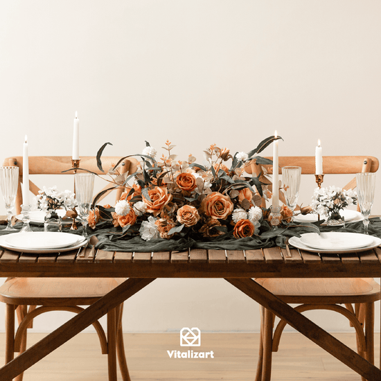 Cheesecloth Table Runner Gauze Boho Rustic 35 x 120 Inches (Gray Green) - Vitalizart