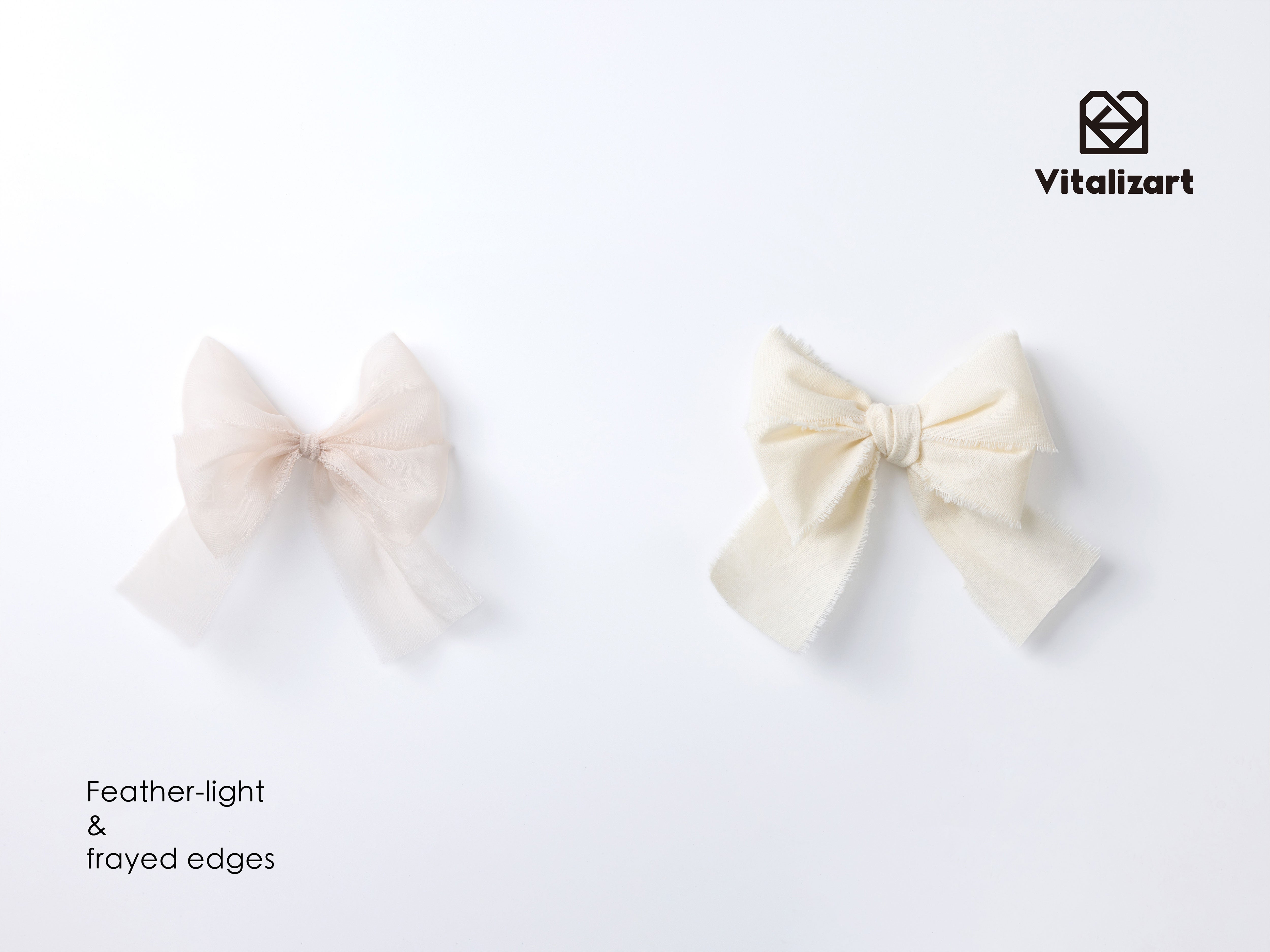 Silk Ribbon Frayed Sheer Ribbon 1 1/2
