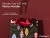 Christmas Small Paper Gift Bags with Ribbon Handles — Set of 30