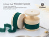 Cotton Ribbon Handmade Fringe 5/8" x 21 Yd (Dark Green) - Vitalizart