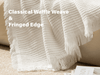 Lightweight Throw Blanket 50" x 60" (White) - Vitalizart