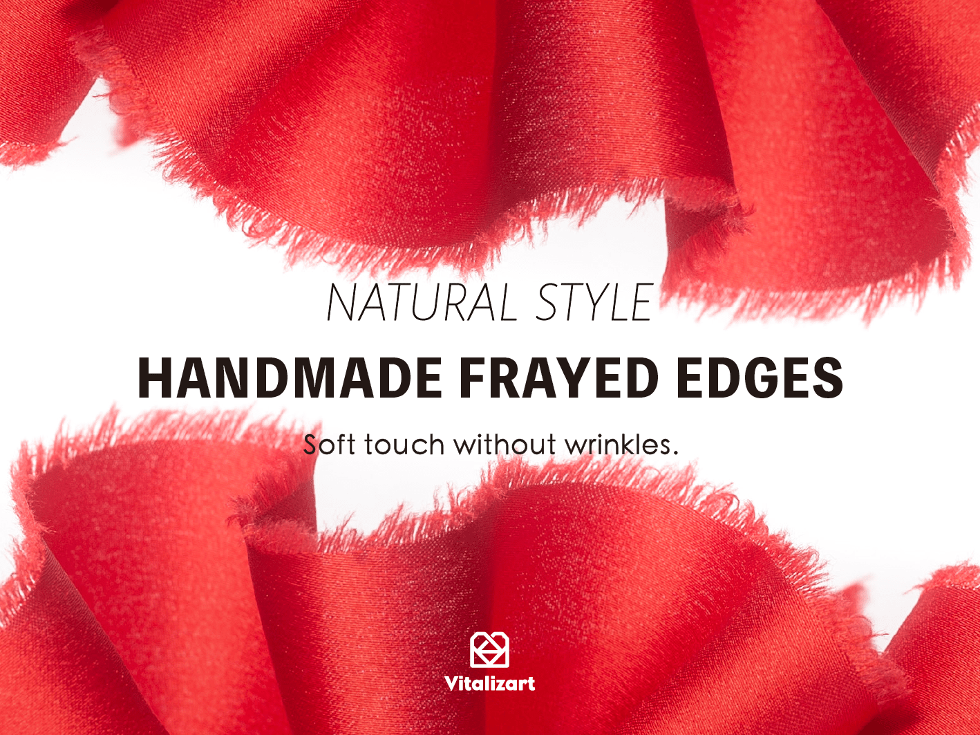 Silk Satin Ribbon with Wooden Spool 1.5" x 15 Yd (Red) - Vitalizart