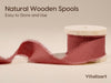 Vitalizart Ribbon Cotton Handmade Fringe 1" x 15 Yd  Pure Natural Cotton Ribbons (Fall Ribbon)