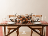 Cheesecloth Table Runner Gauze Boho Rustic 35 x 120 Inches (Peach) - Vitalizart