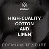 Cotton Linen Ribbon 1.5" x 5Yd (Black) - Vitalizart